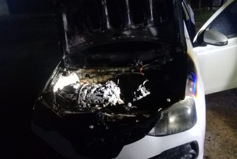 El auto siniestrado El auto siniestrado
