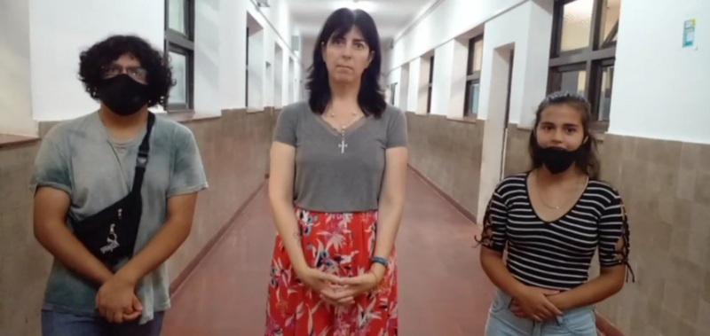 Los estudiantes de la escuela secundaria