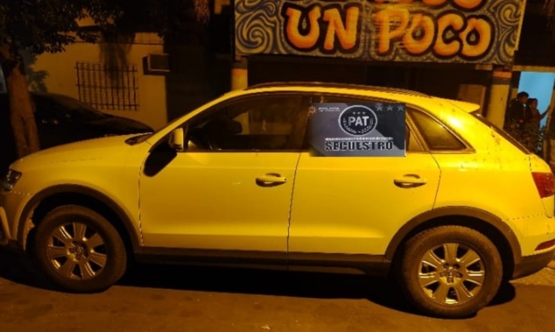 El veh&iacute;culo secuestrado