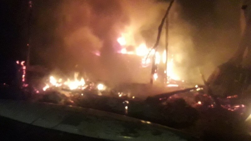 El incendio en Santa Rita
