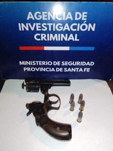 El arma secuestrada