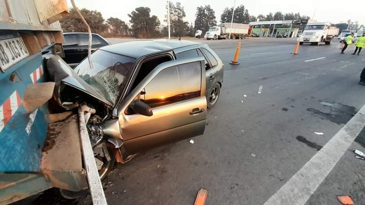 Los veh&iacute;culos involucrados en el accidente