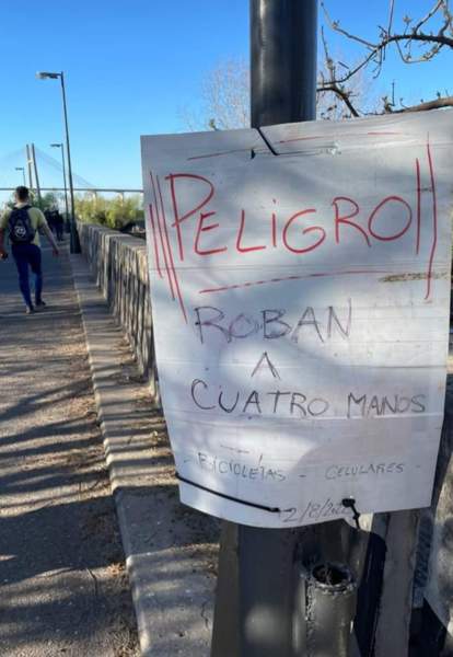 Imagen de Alertan sobre los robos reiterados en la cabecera del puente