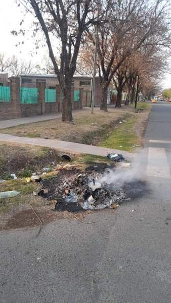 Contenedores incendiados