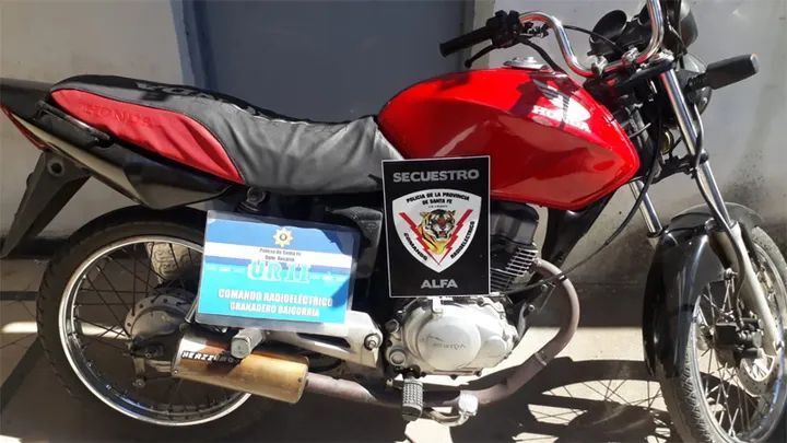 Moto secuestrada