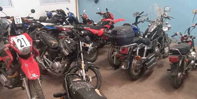 Las motos en exposición