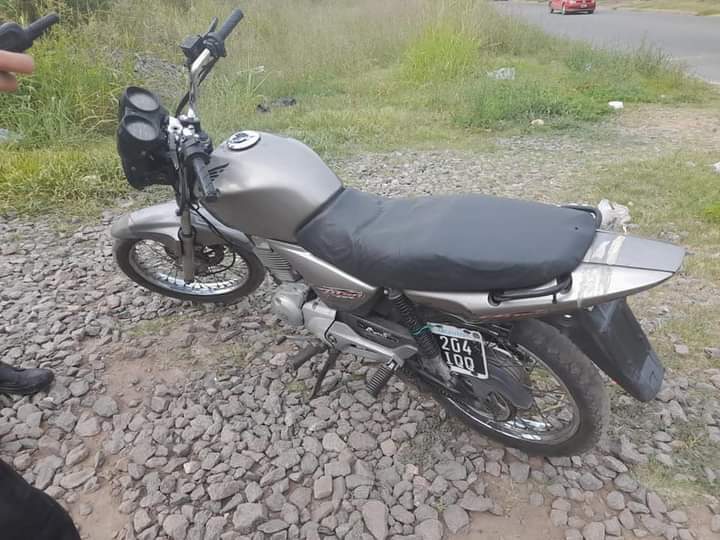 La moto recuperada