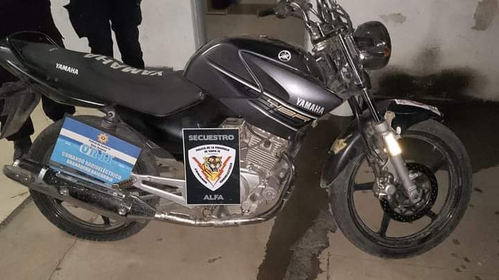 Moto secuestrada