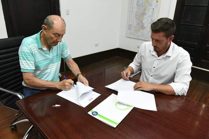 El Intendente Maglia y el Secretario de Obras P&uacute;blicas