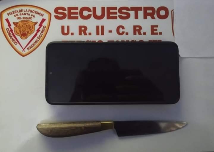 El arma secuestrada