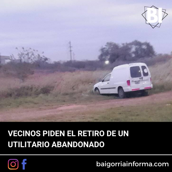 Imagen de Piden por el retiro de un veh&iacute;culo abandonado