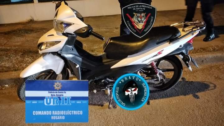 Moto secuestrada