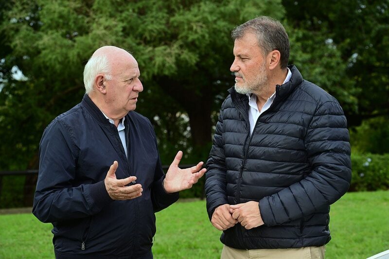El candidato a Senador y Miguel Tessandori