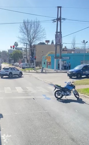 Accidente en plena avenida