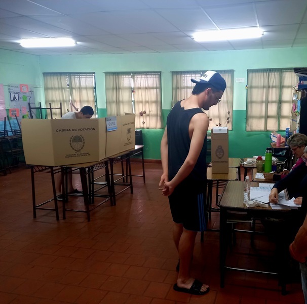 Una de las escuelas de votación
