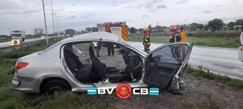 El vehículo accidentado