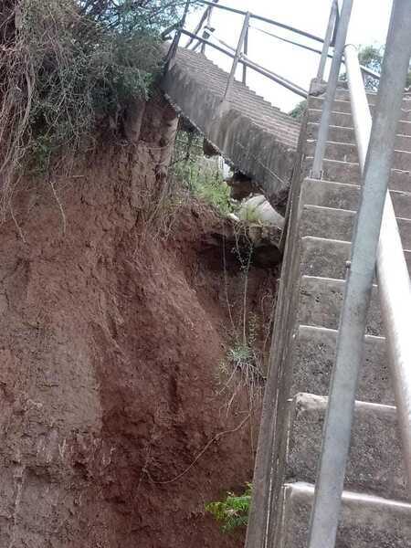 Unico acceso al barrio