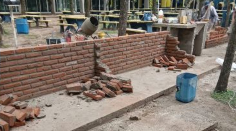 La zona de parrilleros