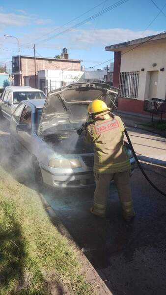 El vehículo siniestrado