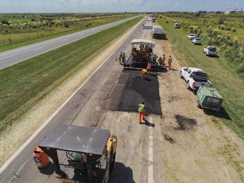 Los trabajos en el corredor vial