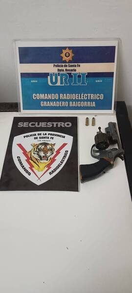 El arma secuestrada