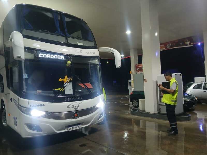 El colectivo inspeccionado