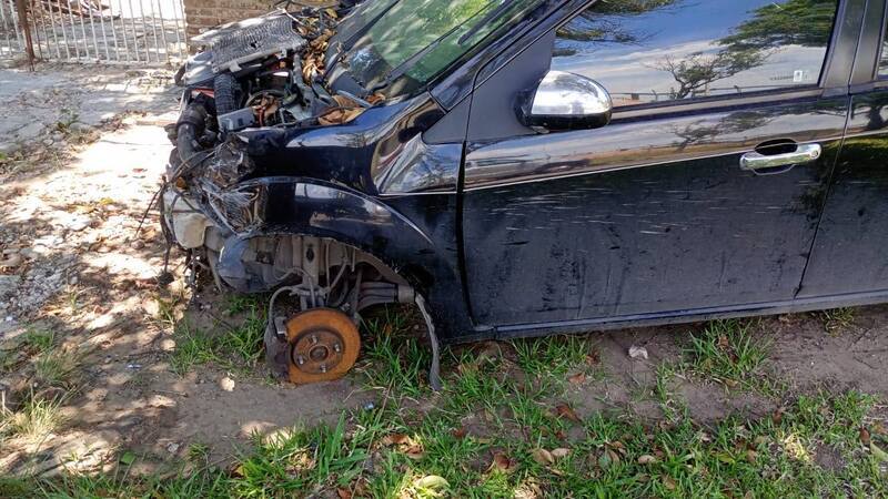 El vehiculo siniestrado