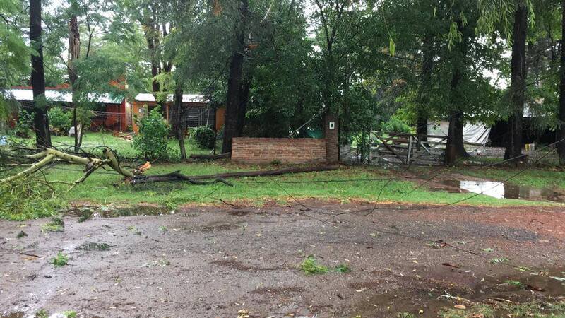 Fuertes vientos en la zona