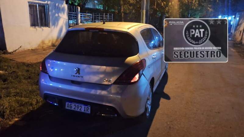 El veh&iacute;culo secuestrado