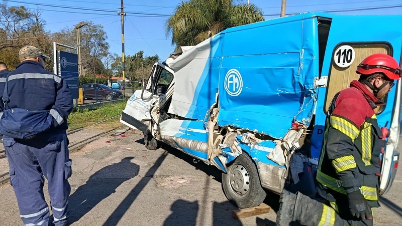 La camioneta siniestrada