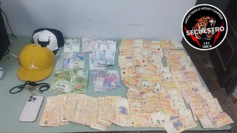 El dinero secuestrado