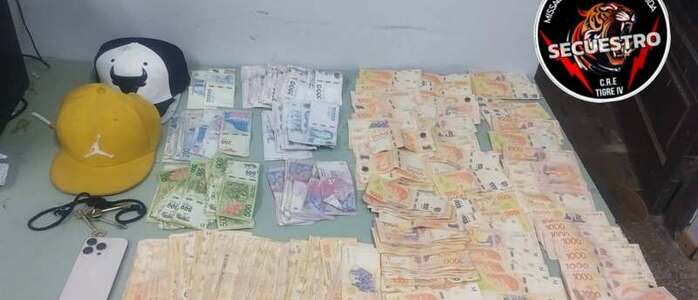 El dinero secuestrado