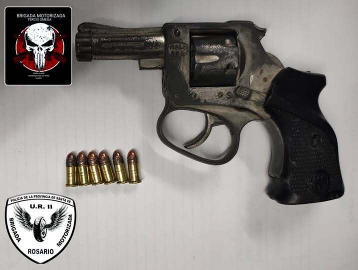 El arma secuestrada