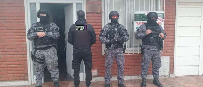 Uno de los domicilios allanados