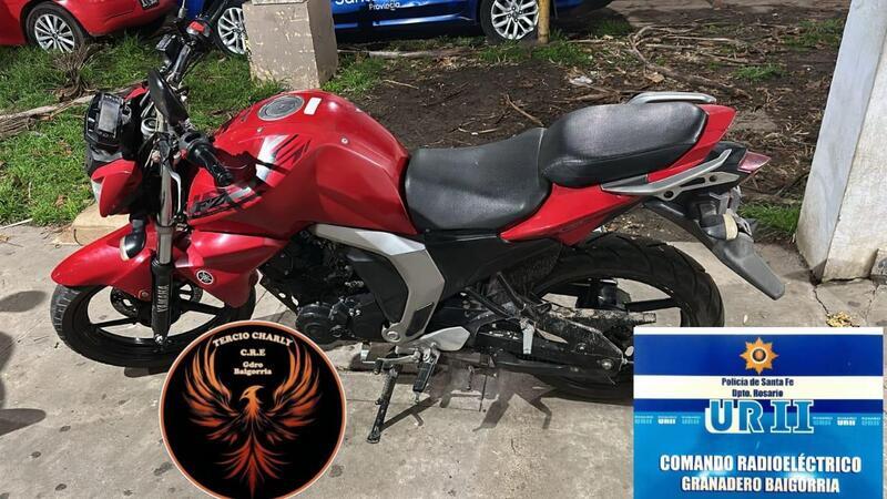 La moto secuestrada