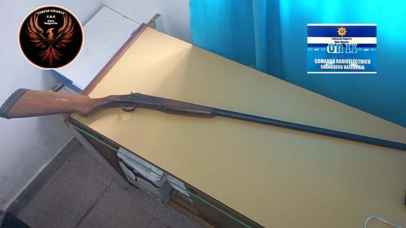 El arma secuestrada