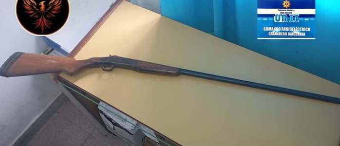 El arma secuestrada