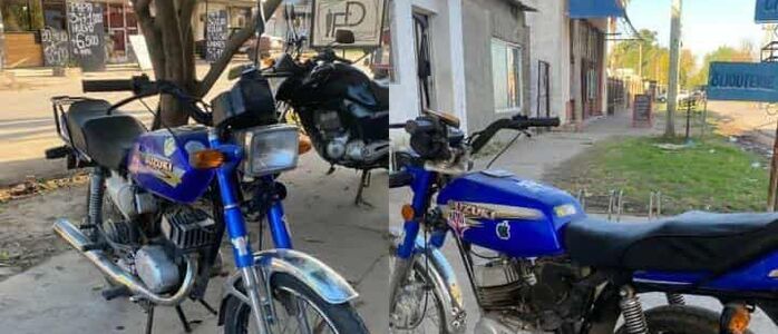 La moto sustraída