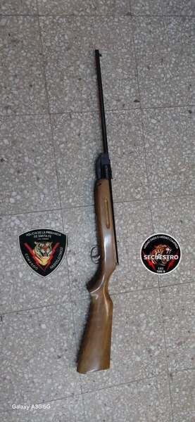 El arma secuestrada