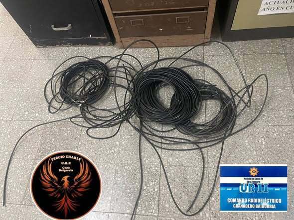 El material secuestrado