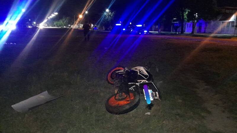 La moto secuestrada