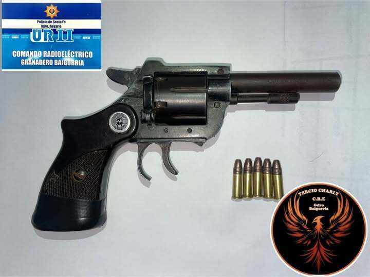 El arma secuestrada