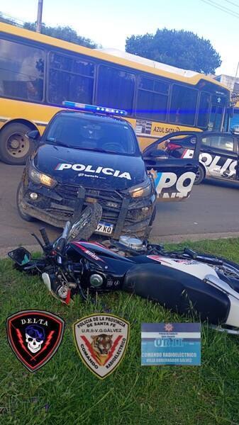 La moto secuestrada