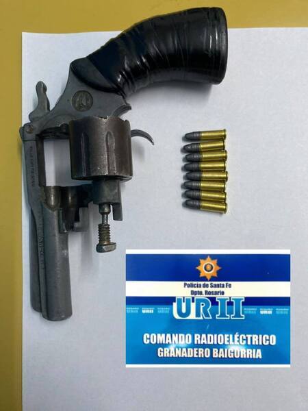El arma secuestrada