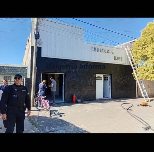 El edificio damnificado