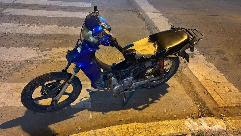 La moto recuperada