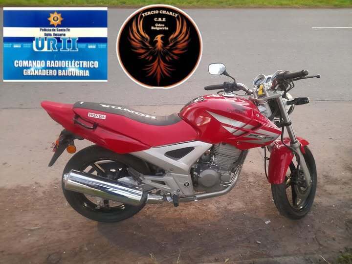 La moto secuestrada