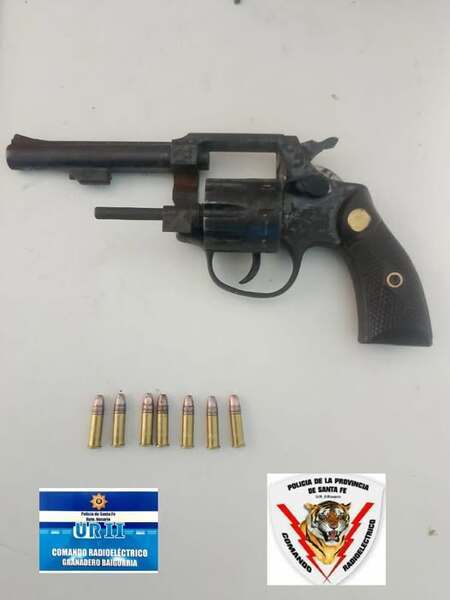 El arma secuestrada