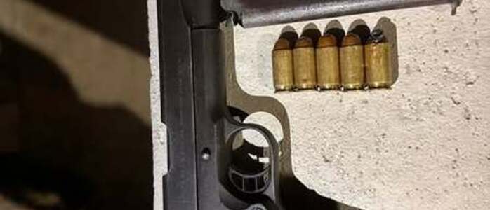 La pistola secuestrada