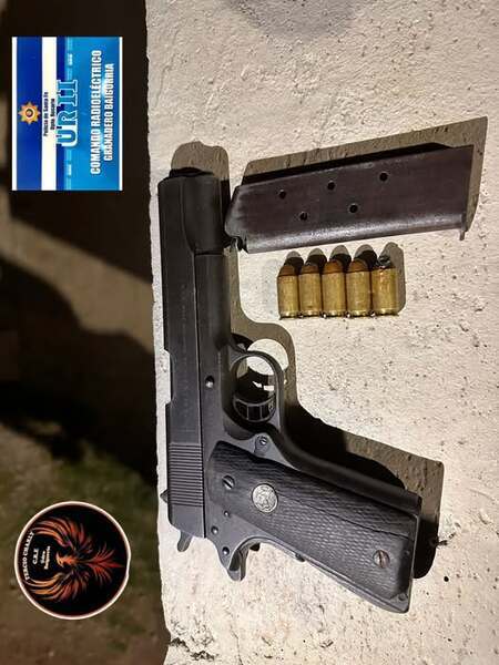 La pistola secuestrada